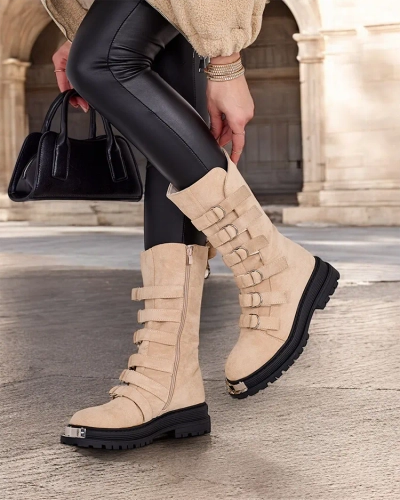 Женские высокие сапоги Royalfashion Edi