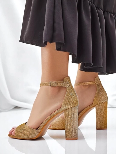 Royalfashion blizgantys moteriški sandalai Rokates
