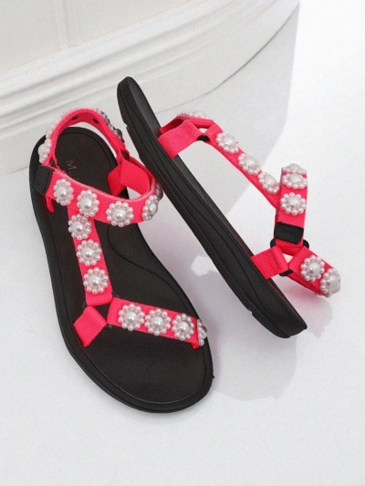 Sandały Livia Rosa – Wygodne damskie sandały Royalfashion z perłowymi dżetami