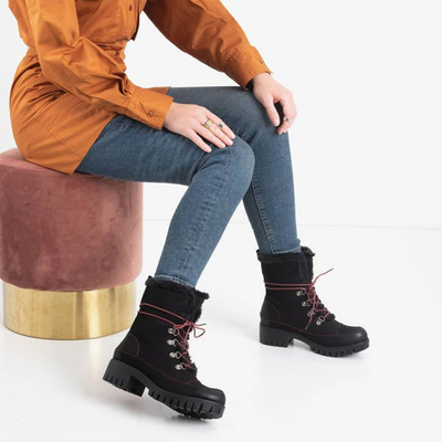 Черные женские шнурованные ботинки Miratorg - Обувь