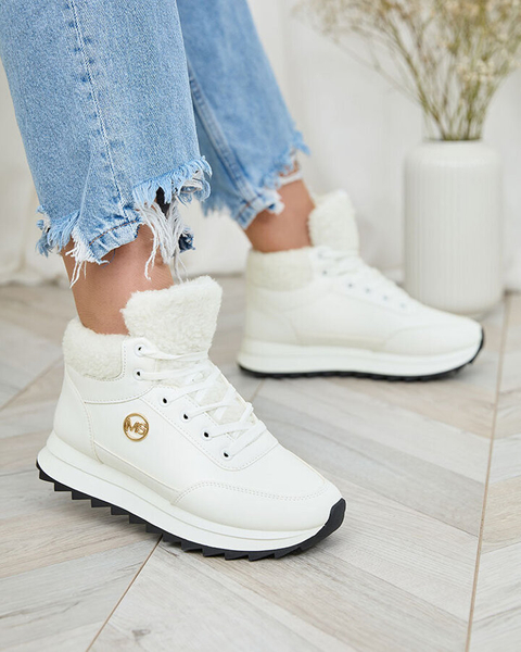 "Royalfashion" balti moteriški apšiltinti sportiniai bateliai "Cerrto"