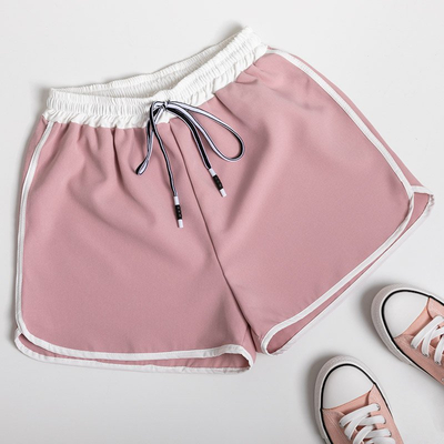 Темно-розовые женские короткие шорты