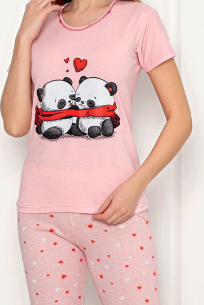 Женская пижама из двух частей Royalfashion