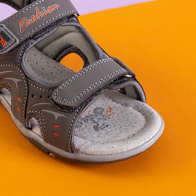 Pilki berniukų „Tores“ velcro sandalai - avalynė