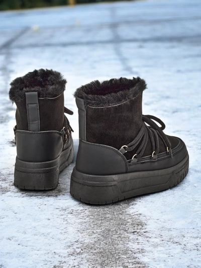 Женские сапоги с шнуровкой Royalfashion Moniuc