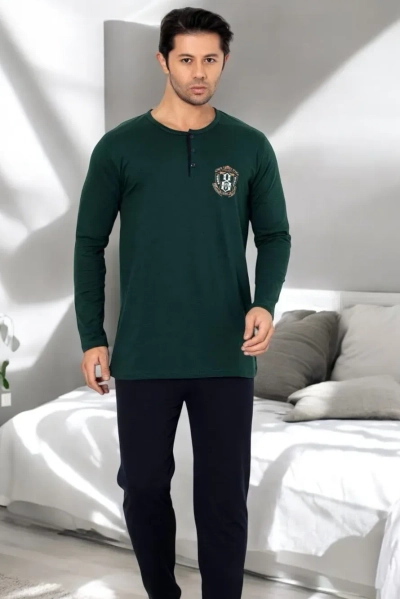 Royalfashion Vyrų medvilniniai pižamą