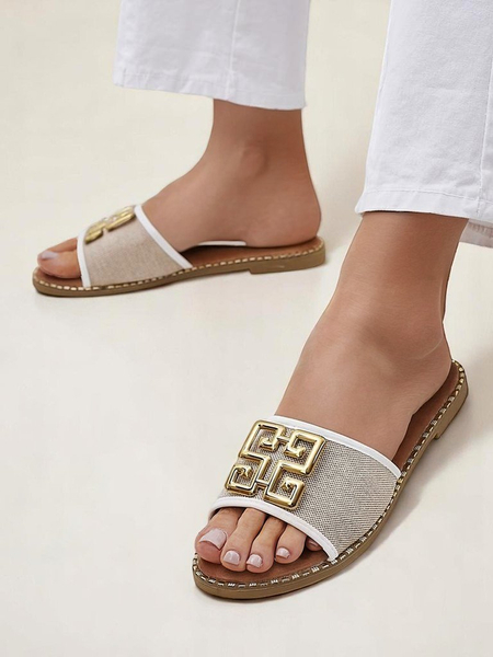 Royalfashion moteriškos šlepetės su plokščiu padu Rorole