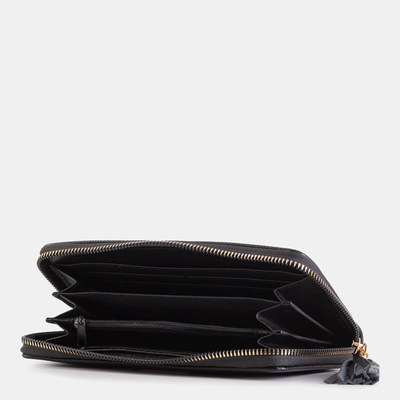 Juoda moteriška piniginė su kutu - Piniginė