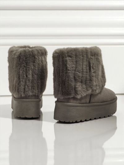 Ботинки a'la снегоходы женские с мехом Irelle