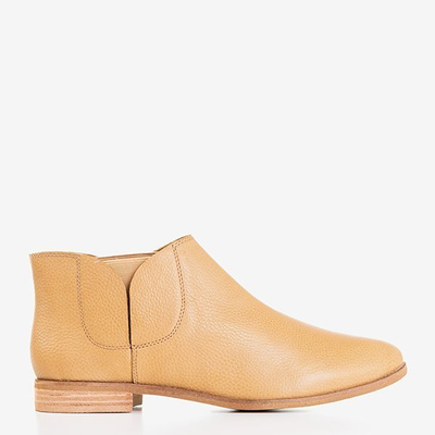 Klasyczne sztyblety w kolorze jasnobrązowym Blokuma - Obuwie