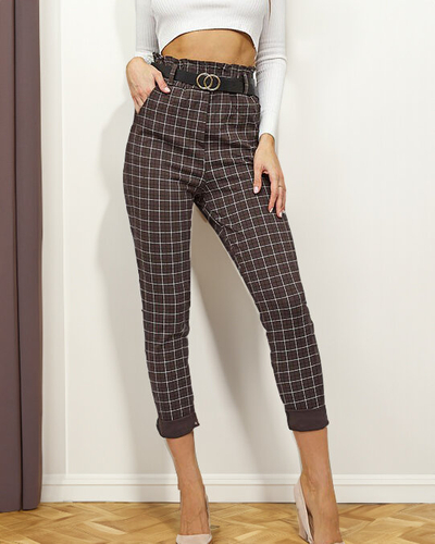 Royalfashion Женские клетчатые брюки
