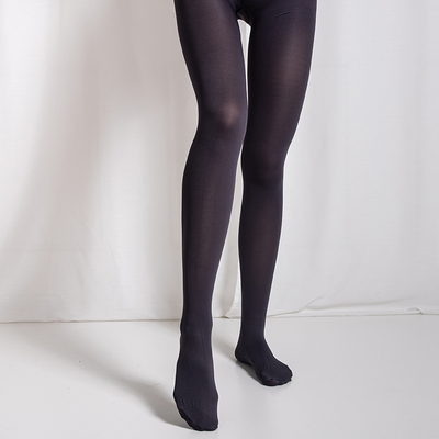 Grafitinės moteriškos lygios nepermatomos pėdkelnės 80 DEN - apatinis trikotažas