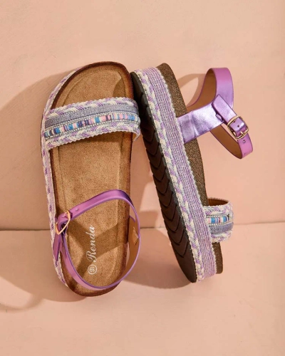 "Royalfashion" moteriški siuvinėti "Mussir" sandalai