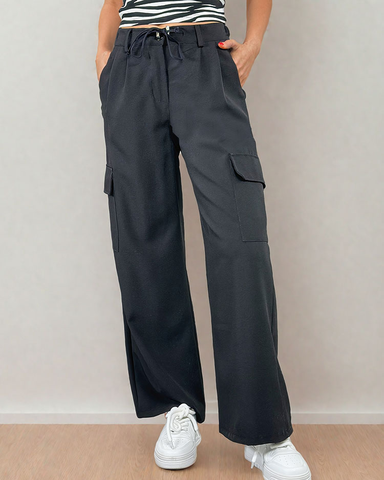 Royalfashion Женские широкие брюки с карманами