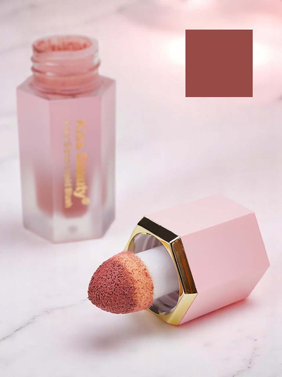 Kiss Beauty skystas skaistalas su kempinėle, spalva Crush