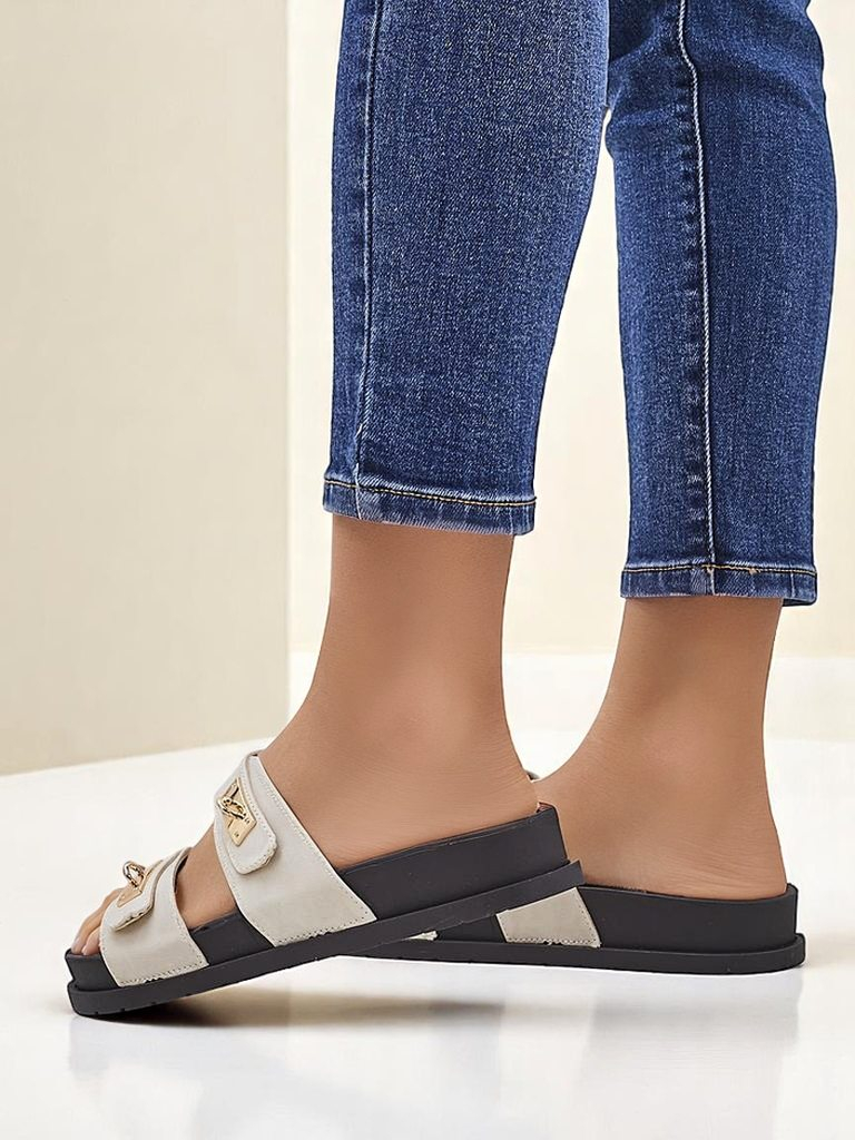 Royalfashion moteriški sandalai su dekoratyvinėmis sagtimis Costes