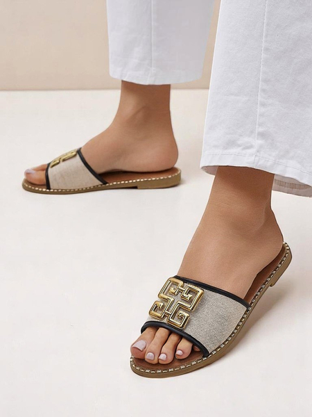 Royalfashion Женские тапочки на плоской подошве Rorole