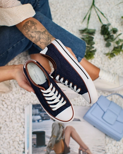 Royalfashion Navy Blue Women's Gumpy Sneakers