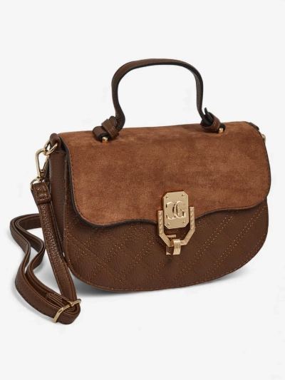 Moteriška Rankinė „Luna“ Tamsiai Ruda Ekologiška Oda Elegantiška