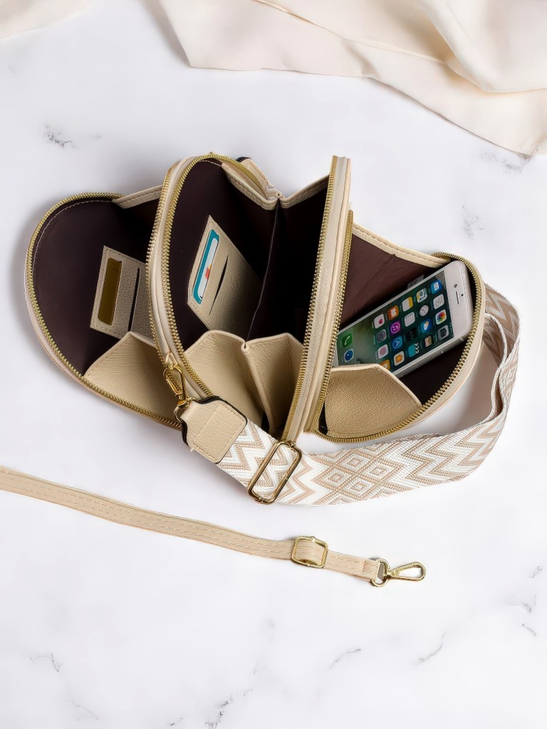 Royalfashion Многофункциональная сумка-кошелек на ремешке с простеганным карманом