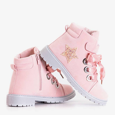 Светло-розовые женские рабочие с украшениями Мисаки - Обувь