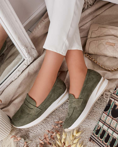 Royalfashion Moteriški mokasinai žema pakulne Sirn