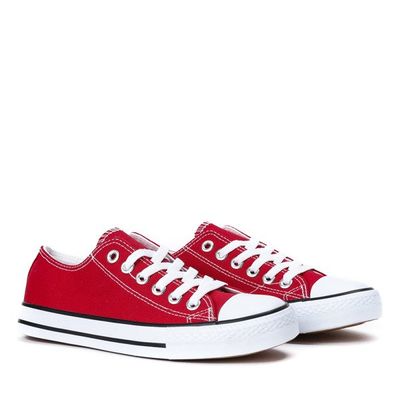 Czerwone damskie trampki Batsi - Obuwie