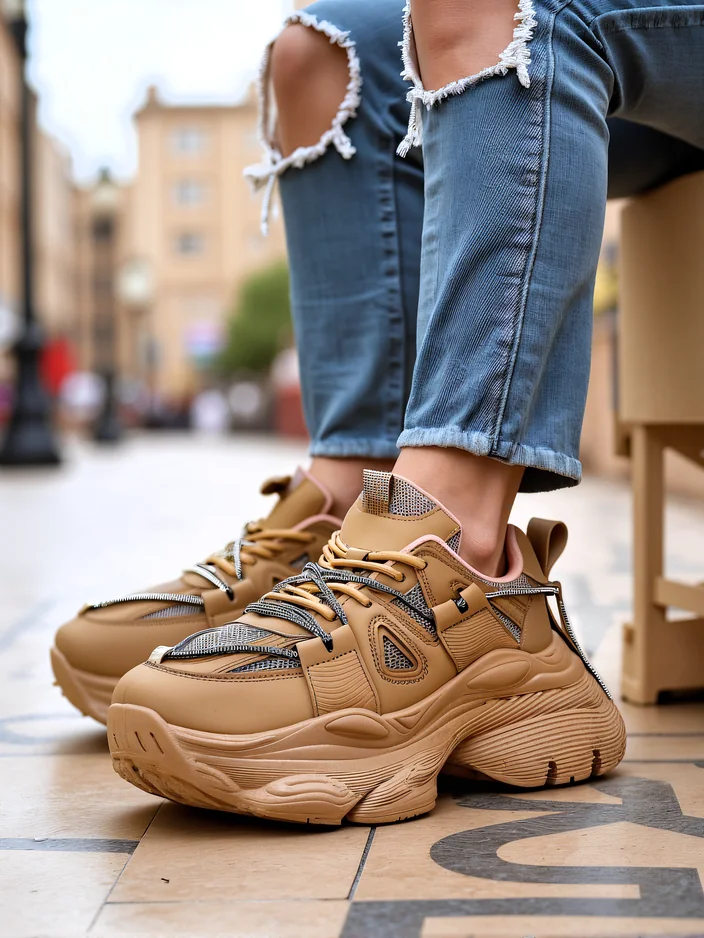 Royalfashion moteriški sportbačiai su storu padu Reterri