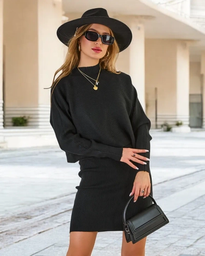 Royalfashion Женский комплект со свитером и платьем
