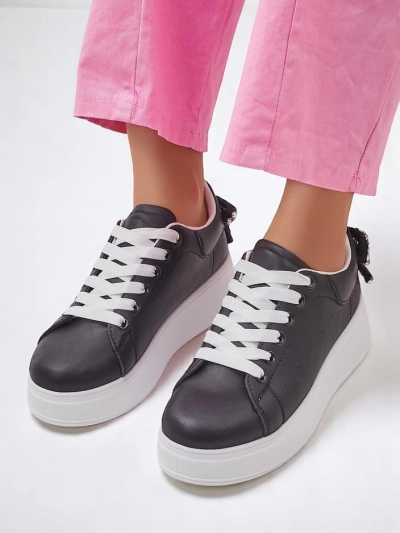 Royalfashion Женские платформенные спортивные кроссовки с бантиком