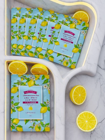 Lakštinė veido kaukė CITRINA