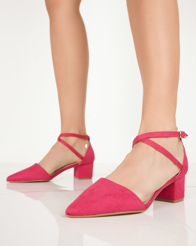 OUTLET Женские босоножки цвета фуксии на платформе Crisco - Обувь