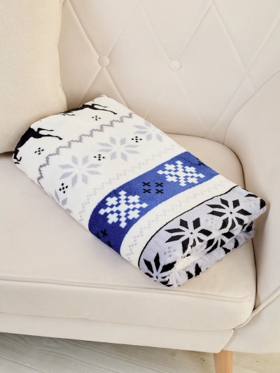 Royalfashion“ Kalėdinis vilnonis antklodės 160x200