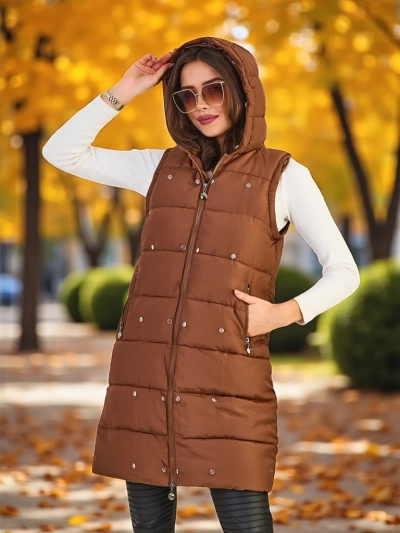 Женская куртка Royalfashion с отстёгивающимися рукавами