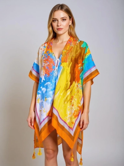 Красочное Парео Callista от Royalfashion – Легкое Пляжное Платье до колен