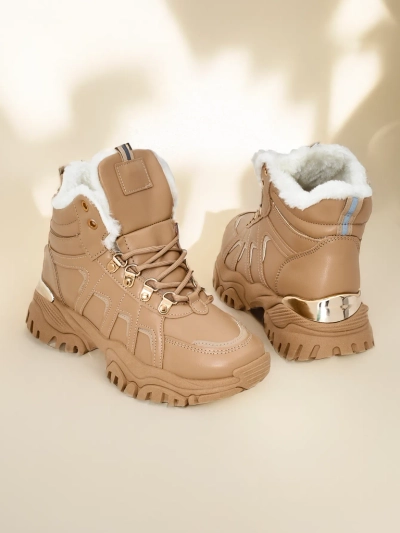 Karališkoji mada Moteriškos sportiniai batai su kailio pamušalu Megigna