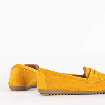 Желтые женские мокасины Teweri