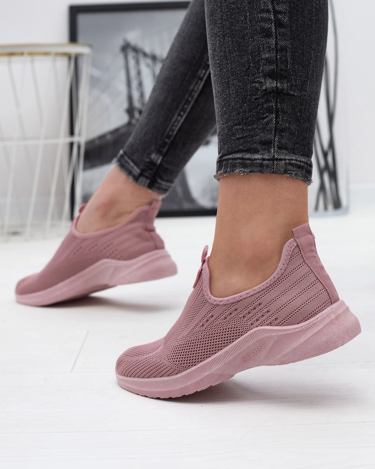 Розовый Женская тканевая спортивная обувь Slip On Regika - Обувь