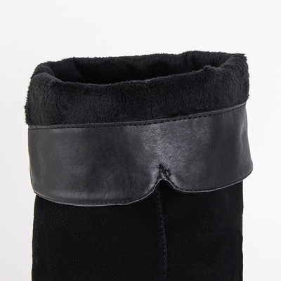 Черные женские сапоги со скрытым якорем Hiloumi- Footwear