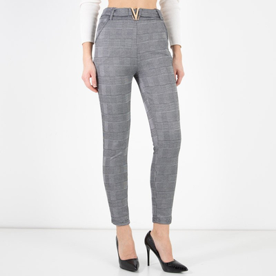 Pilkai pažymėtos moteriškos kelnės - Drabužiai