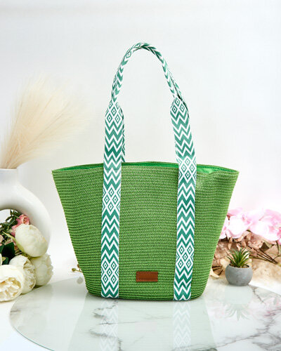 "Royalfashion" šiaudinė moteriška rankinė