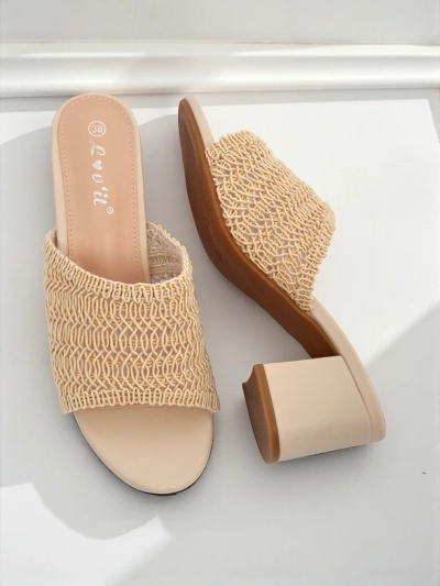 Royalfashion Sole Bloom Block Heel Sandals