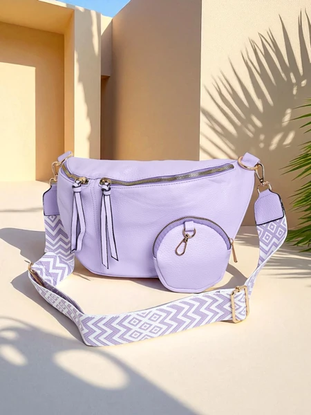 Royalfashion Pusiau apvalios formos maža moteriška rankinė iš ekologiškos odos Velia Cuve