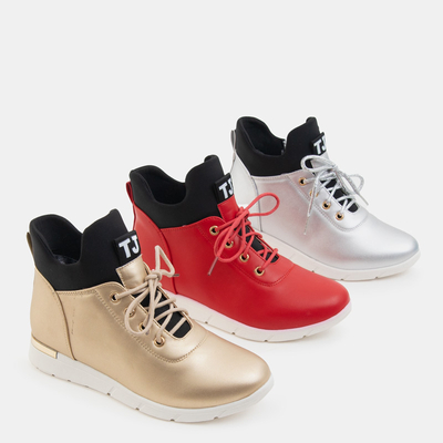 Красные ботинки для девочек Clafi