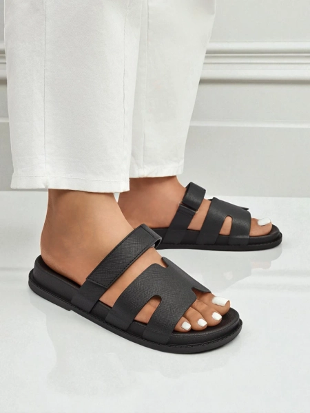 Royalfashion moteriškos eko odos šlepetės ReppiFlex