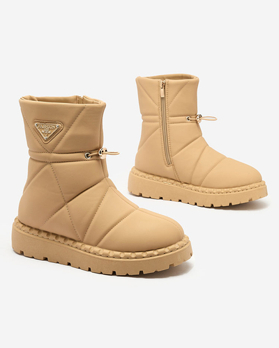 Royalfashion Camel moteriški batai a'la sniego batai Oterika