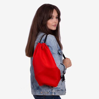 Czerwony plecak typu worek - Plecaki