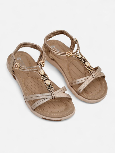 Royalfashion moteriški sandalai su papuošimais Veve
