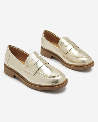 Женские мокасины золотого цвета Selenna- Footwear
