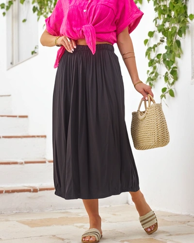 Юбка миди Royalfashion для женщин, летняя, свободная, с двумя карманами